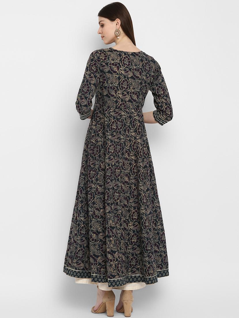 floral anarkali kurta - 17541185 - Standard Image - 2