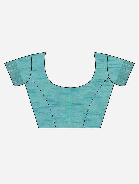 solid embellished bordered saree with blouse - 17541325 -  Standard Image - 2