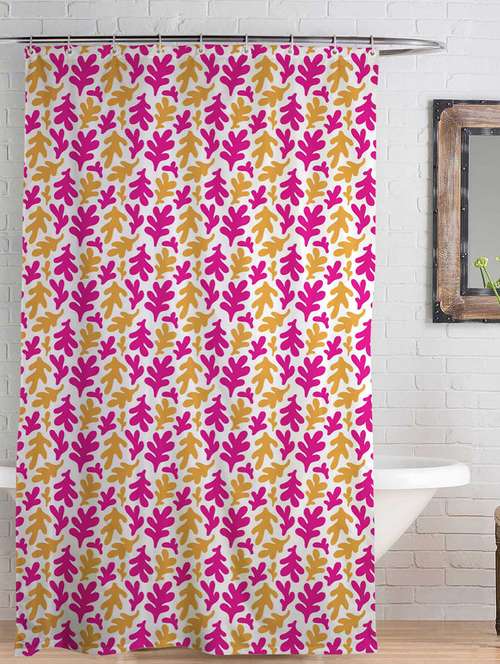 rightgifting water repellent polyester shower curtain 7 feet for bathroom with 10 hooks (48 x 84 inches , multi-colored) - 17541464 -  Standard Image - 0