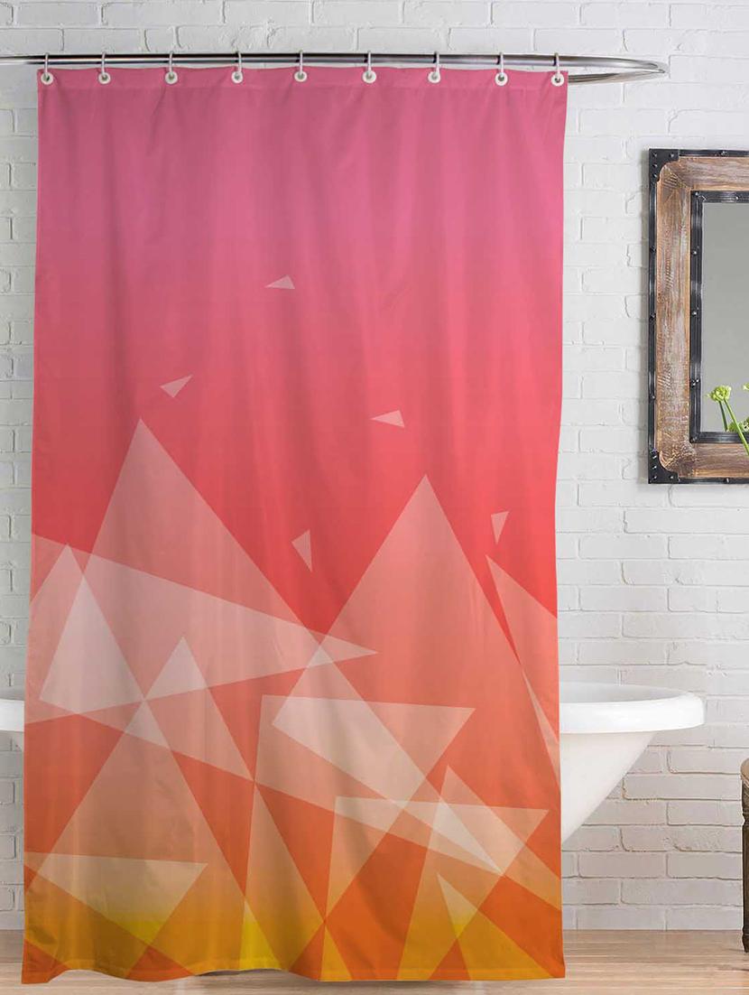 rightgifting water repellent polyester shower curtain 7 feet for bathroom with 10 hooks (48 x 84 inches , multi-colored) - 17541470 -  Zoom Image - 0