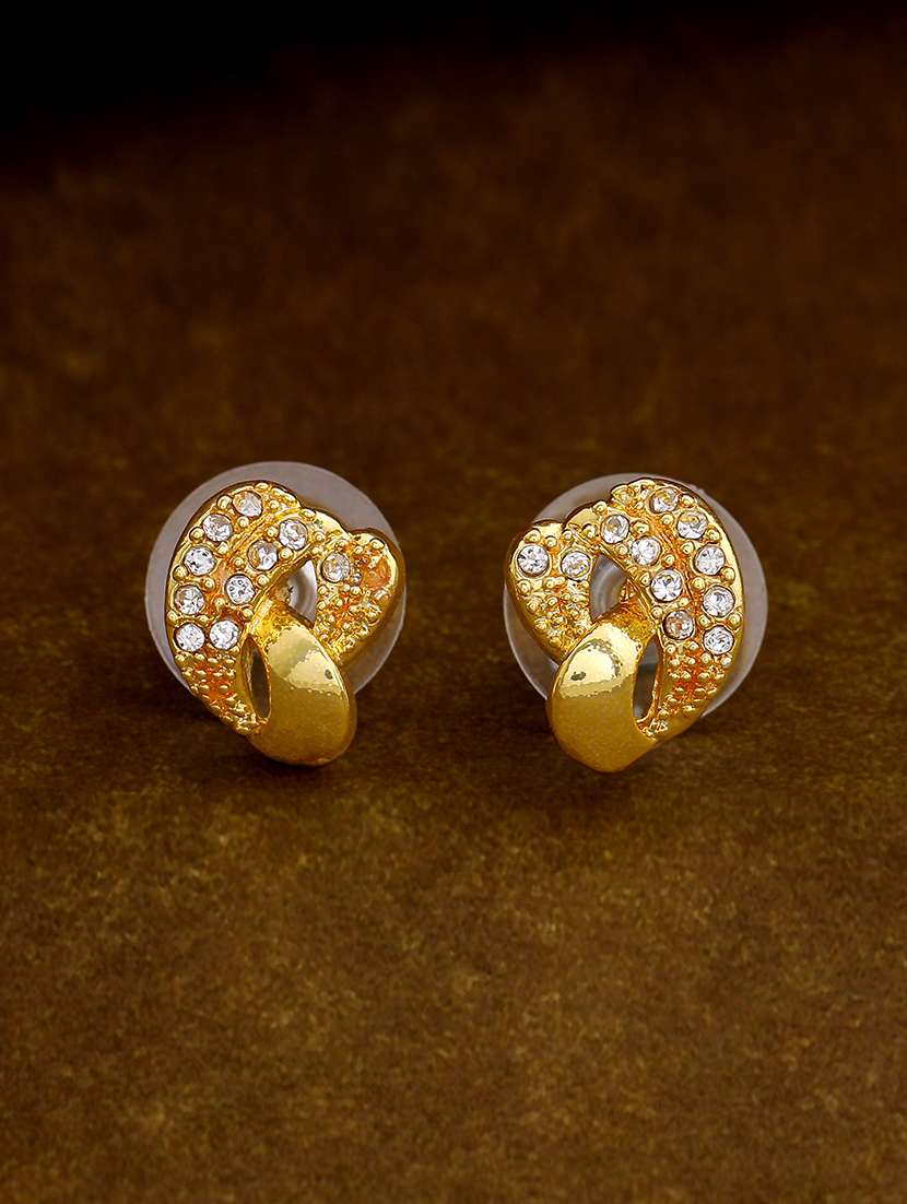 gold  metal studs earring