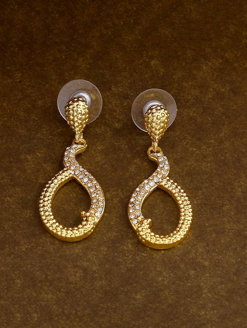 gold metal drop earring