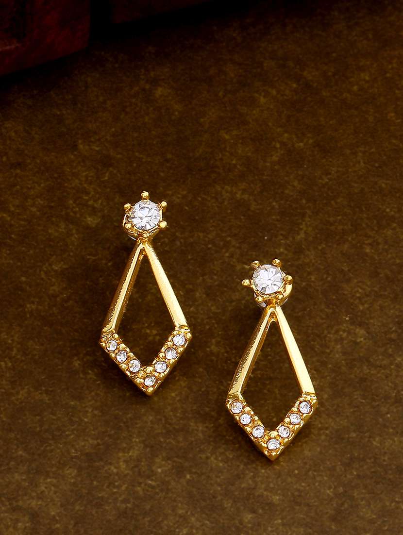 gold metal drop earring