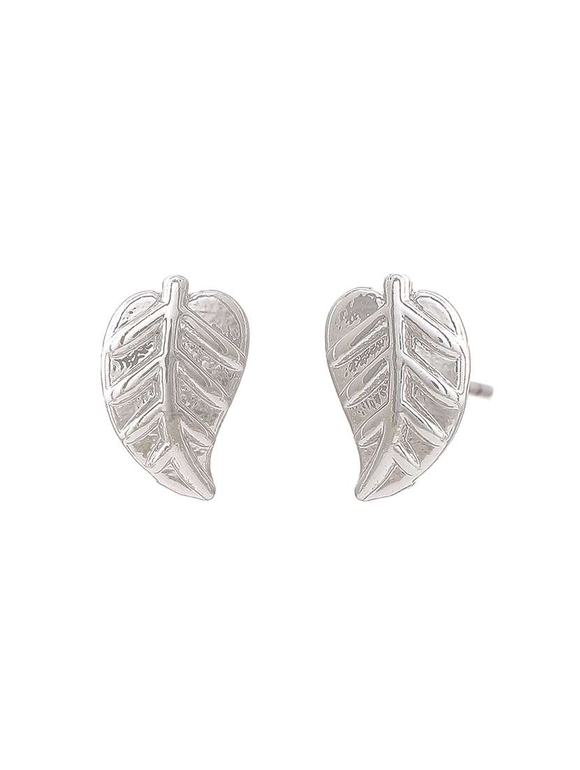 silver metal studs earring - 17542806 - Standard Image - 2