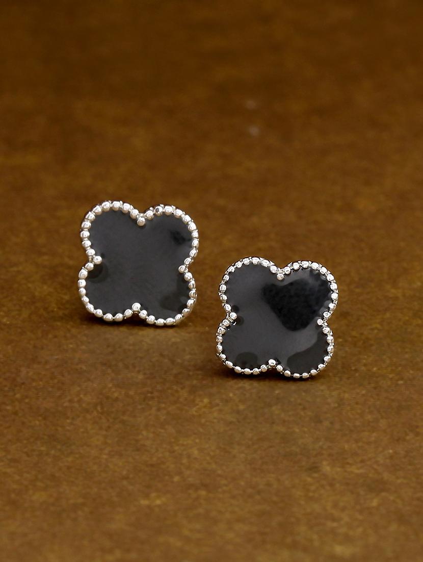 black metal studs earring