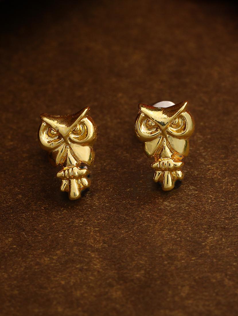 gold metal studs earring
