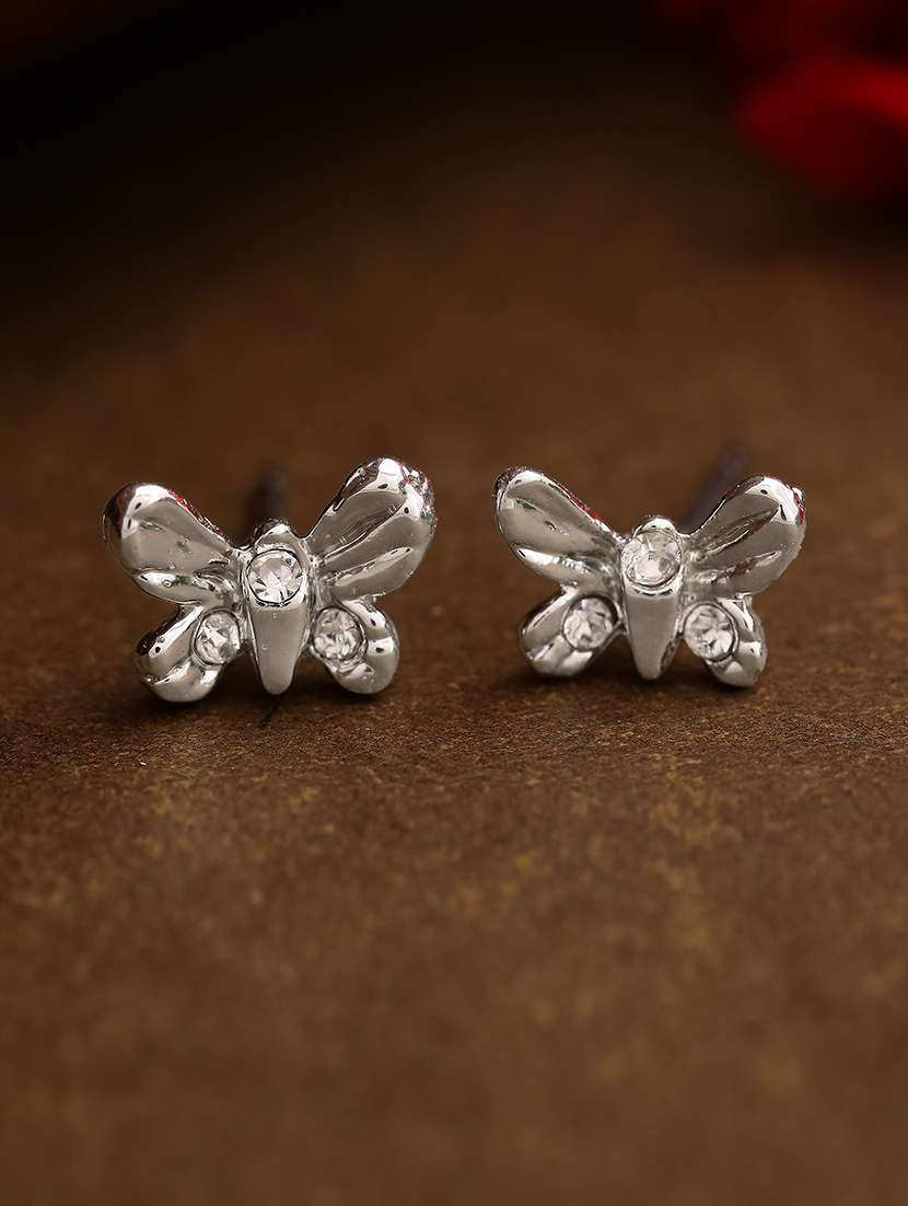 silver  metal studs earring