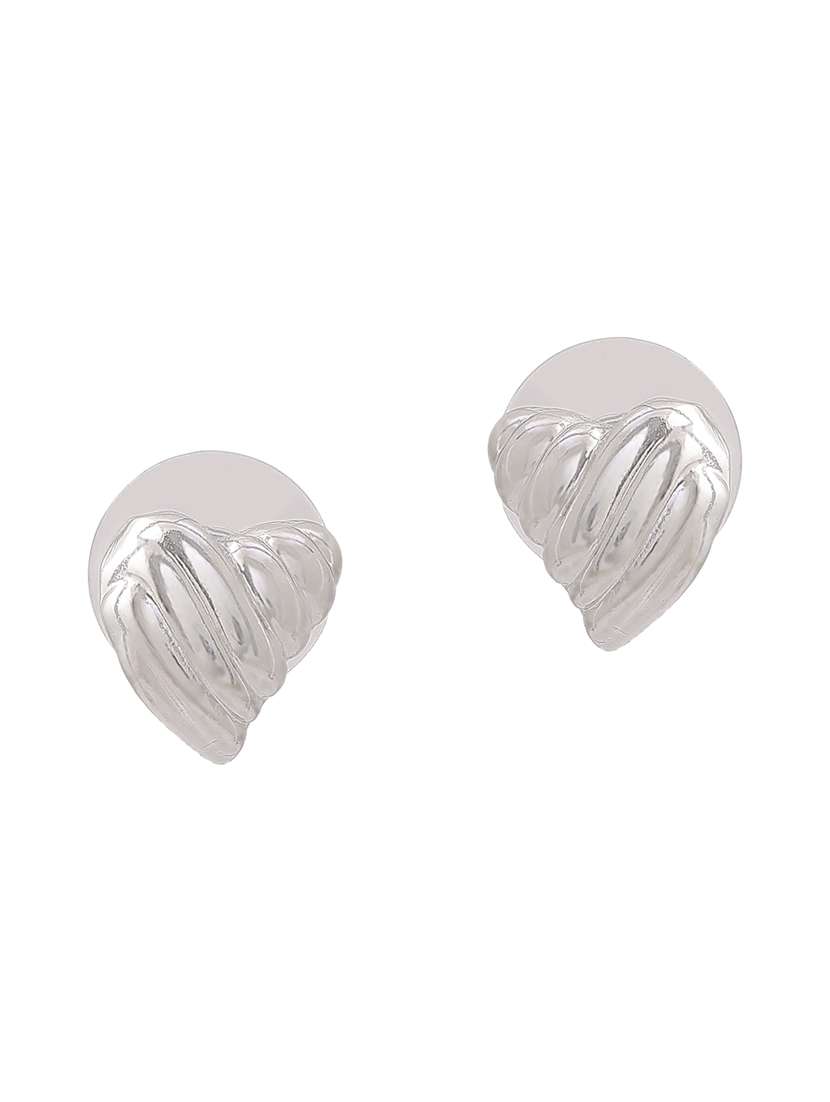 silver metal studs earring - 17542830 - Standard Image - 2