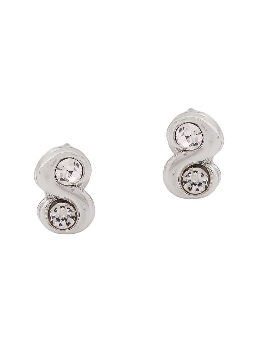 silver metal studs earring - 17542834 - Standard Image - 2