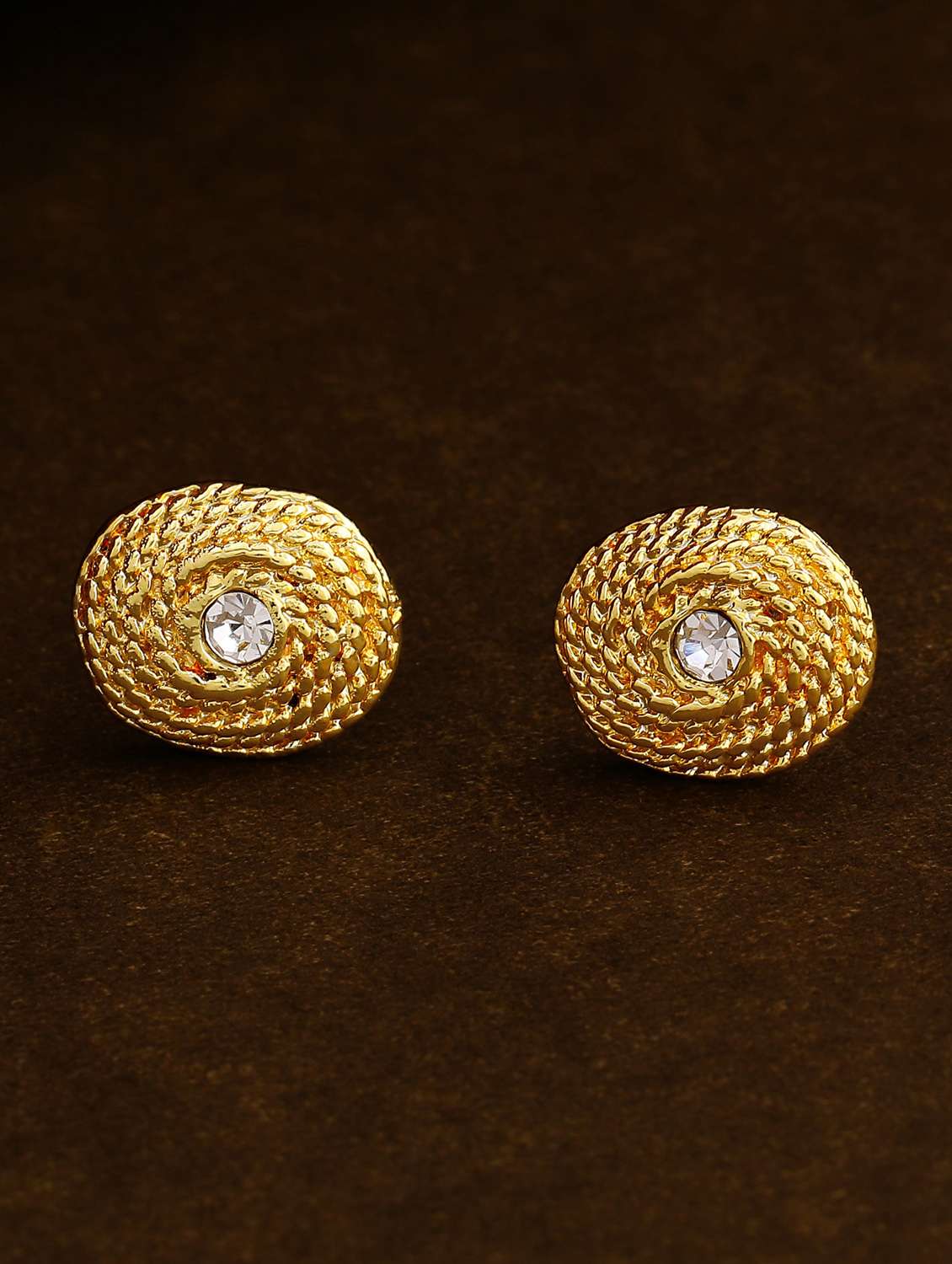 gold  metal studs earring