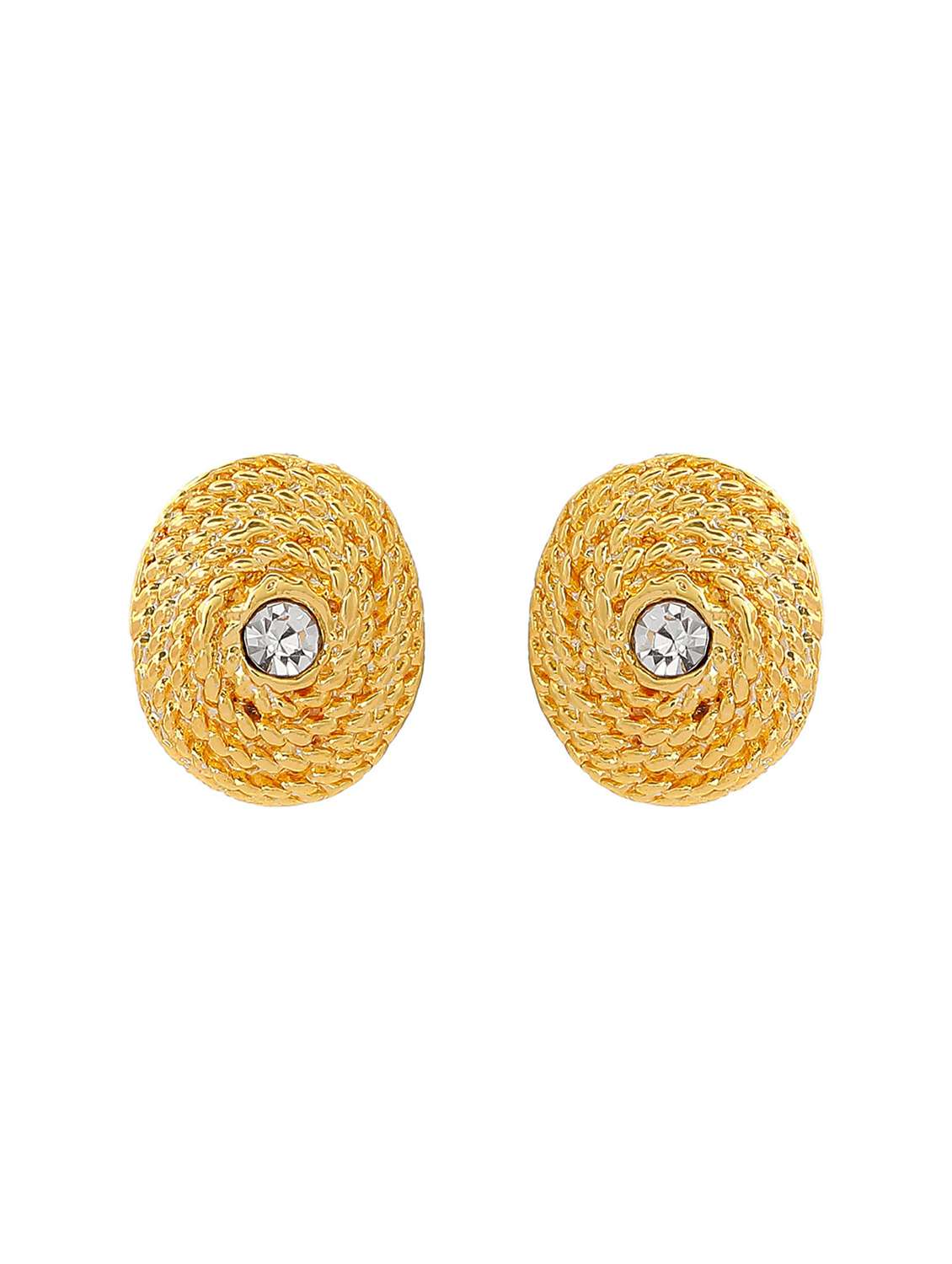 gold  metal studs earring - 17542842 -  Standard Image - 2