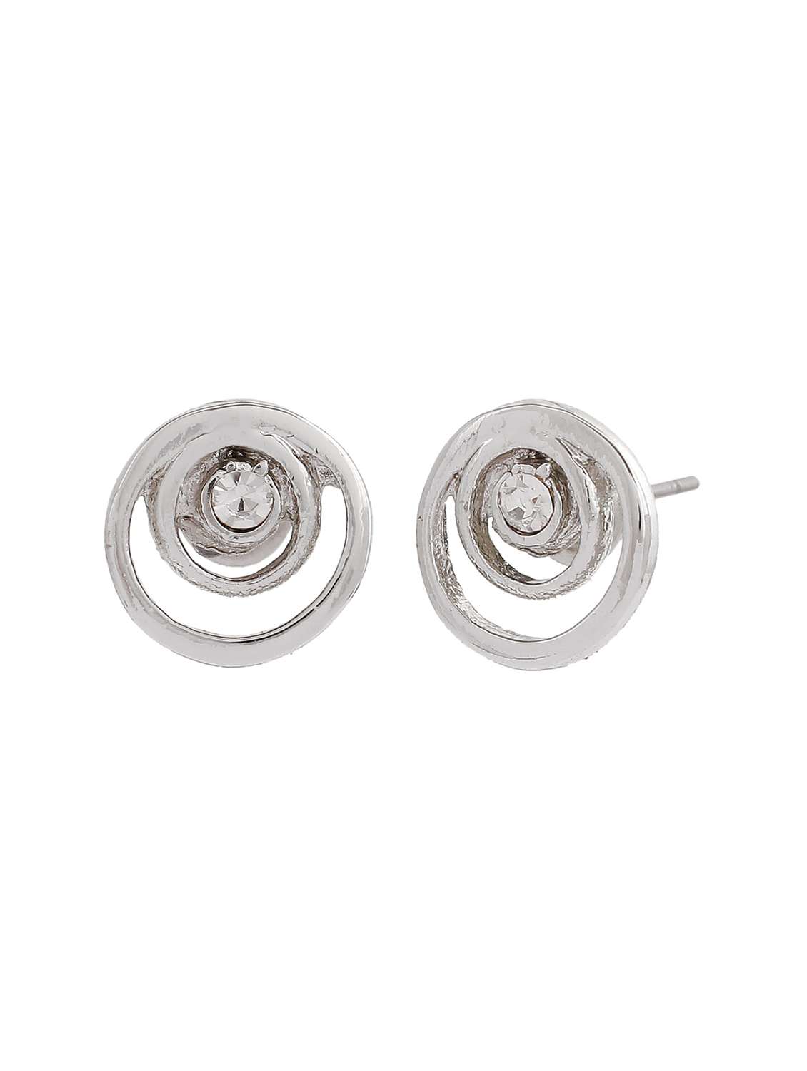 silver metal studs earring - 17542843 - Standard Image - 2