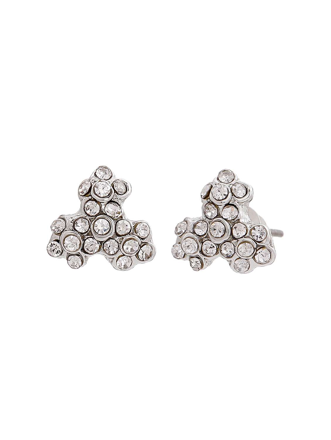 silver metal studs earring - 17542855 - Standard Image - 2