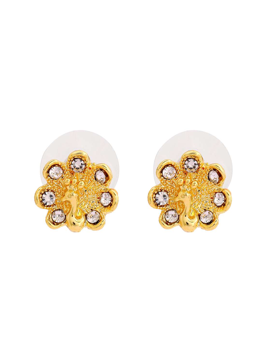 gold  metal studs earring - 17542857 -  Standard Image - 2