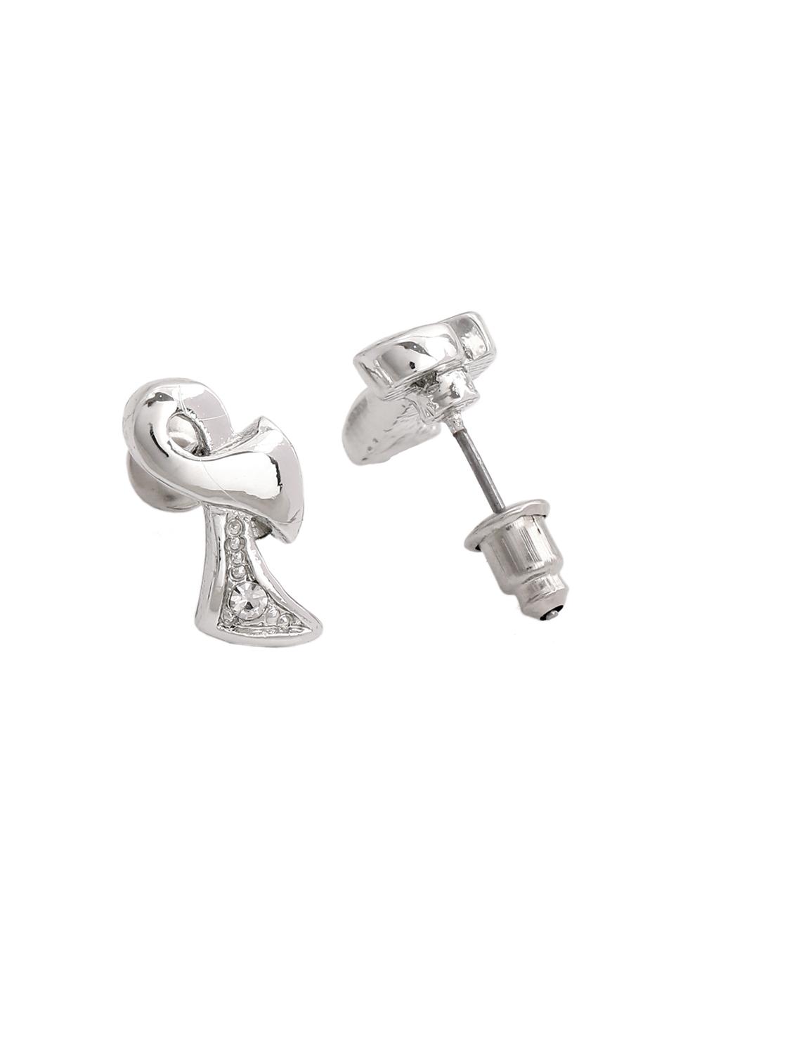 silver metal studs earring - 17542858 - Standard Image - 2