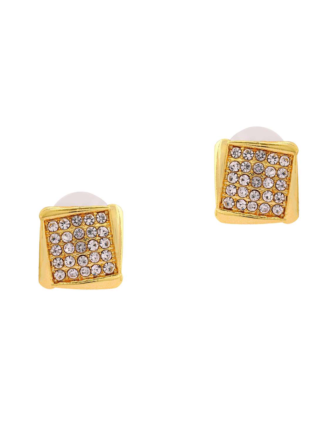 gold  metal studs earring