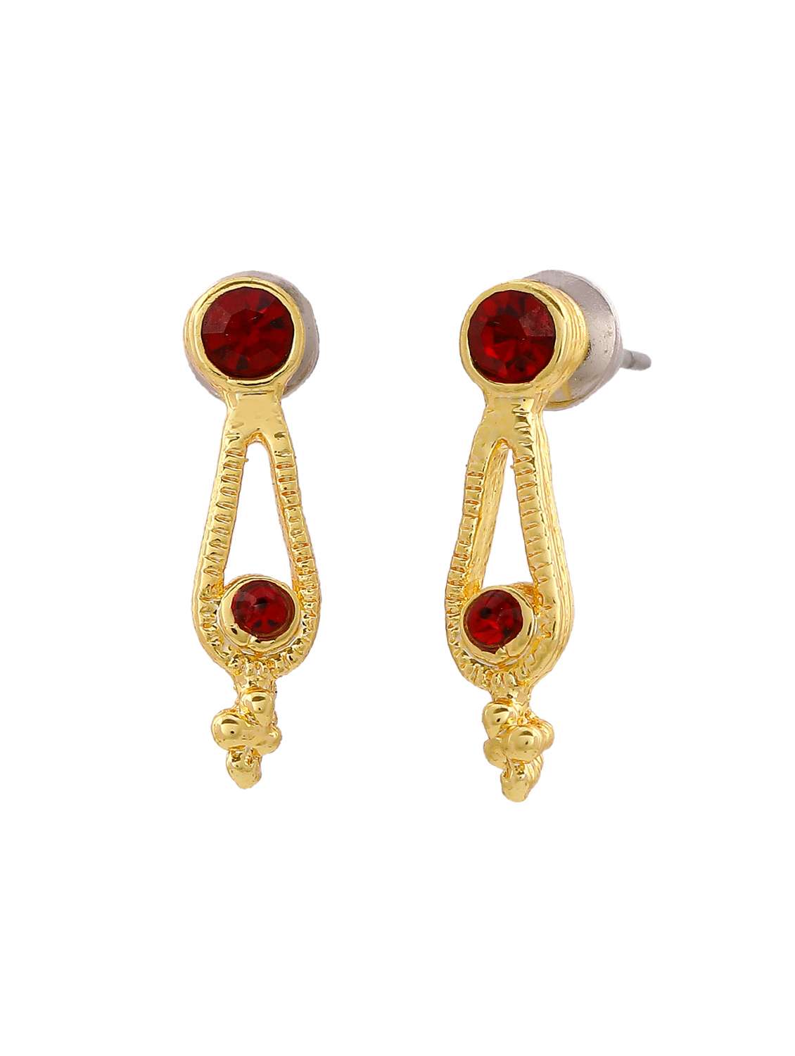 red metal drop earring - 17542885 -  Standard Image - 2