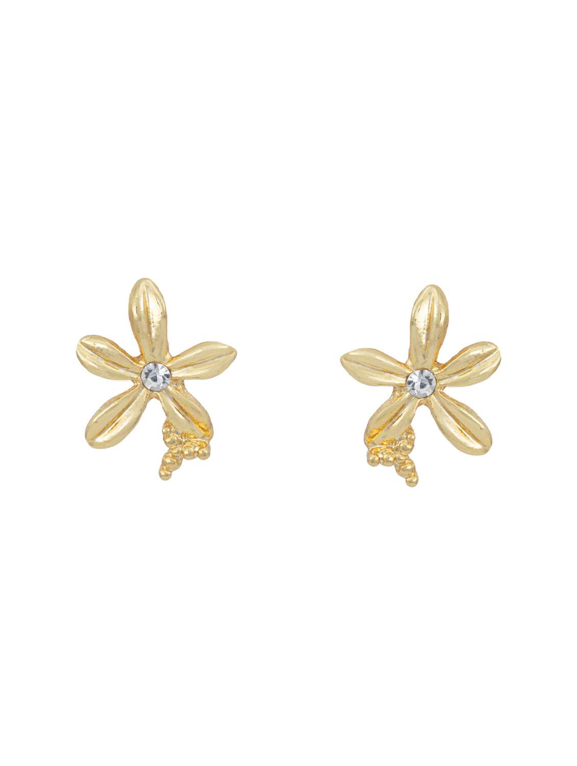 gold metal studs earring - 17542892 -  Standard Image - 2