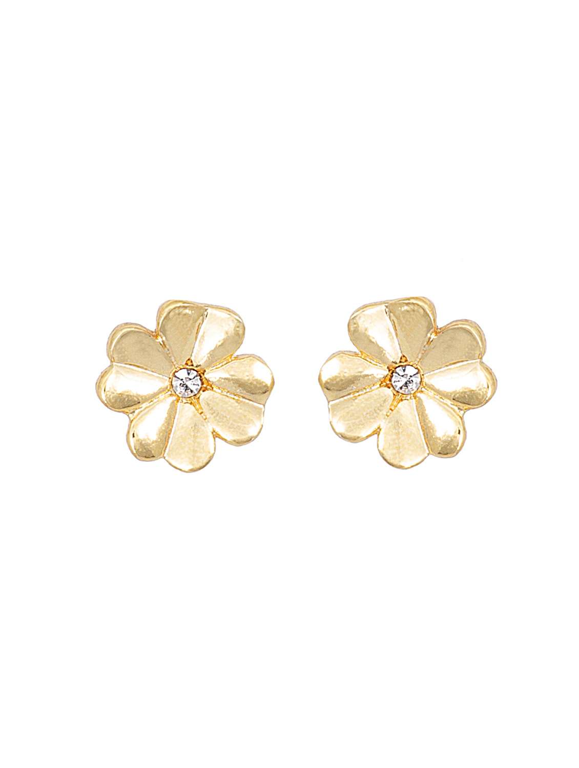 gold metal studs earring - 17542894 - Standard Image - 2