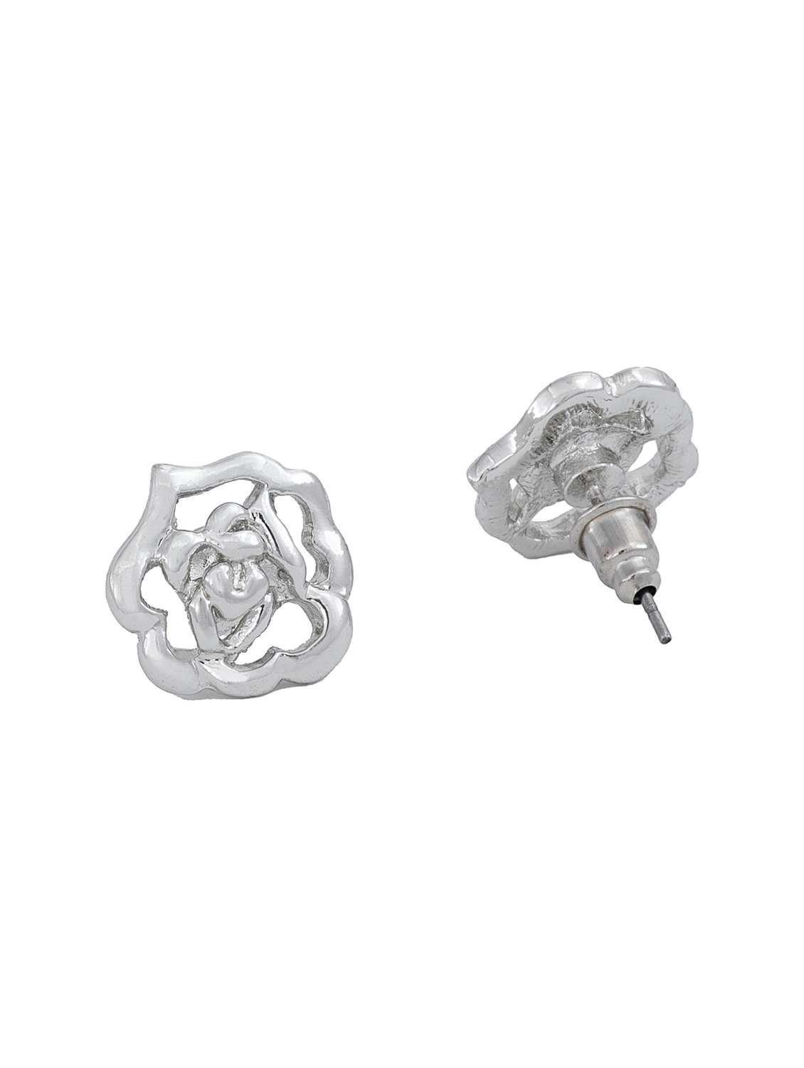 silver metal studs earring - 17542898 - Standard Image - 2
