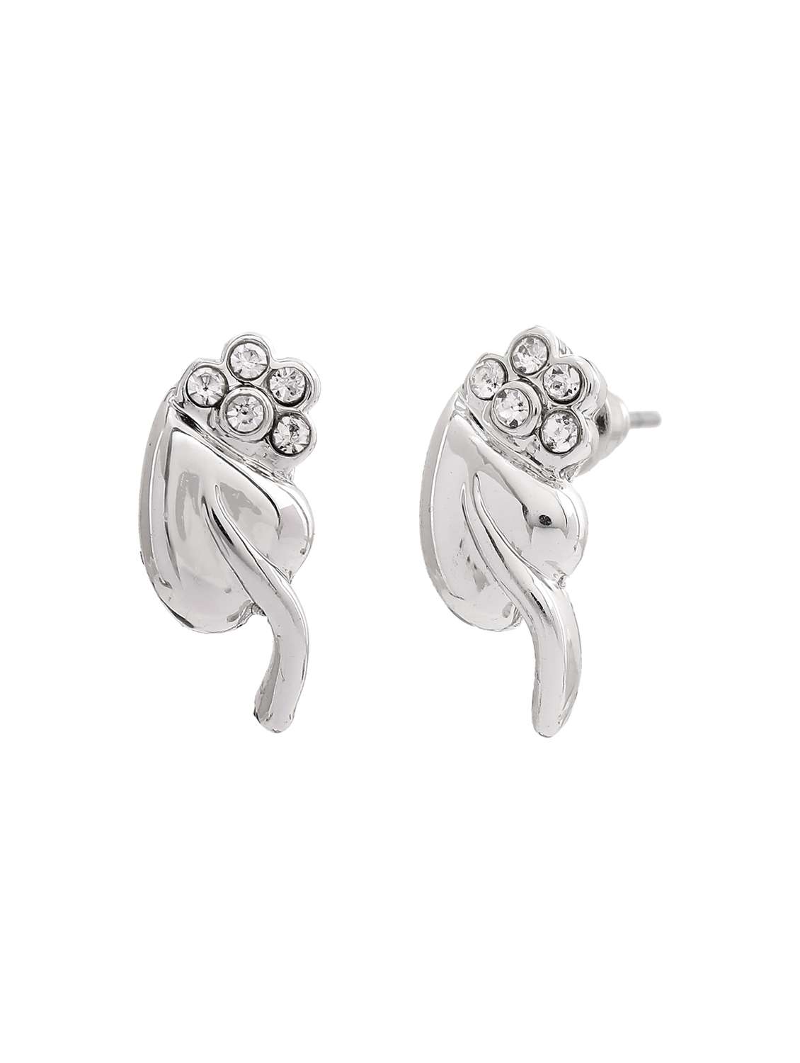 silver metal studs earring - 17542915 - Standard Image - 2