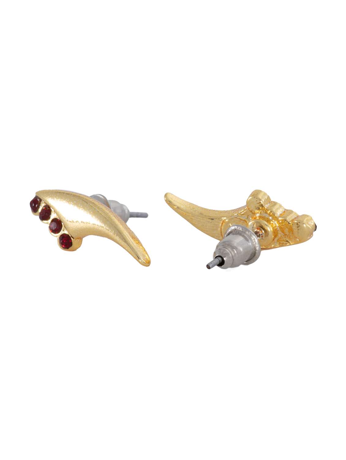 red metal studs earring - 17542920 - Standard Image - 2