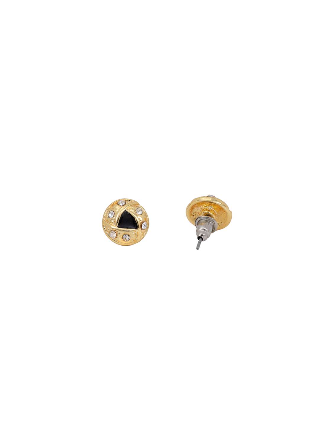 gold metal studs earring - 17542925 -  Standard Image - 2