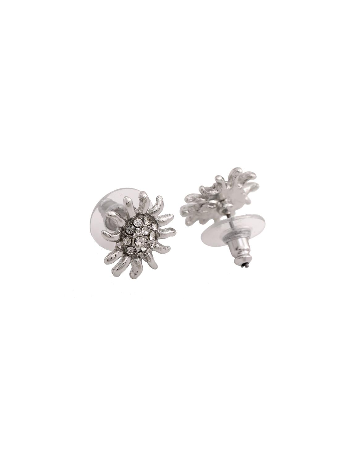 silver metal studs earring - 17542931 - Standard Image - 2