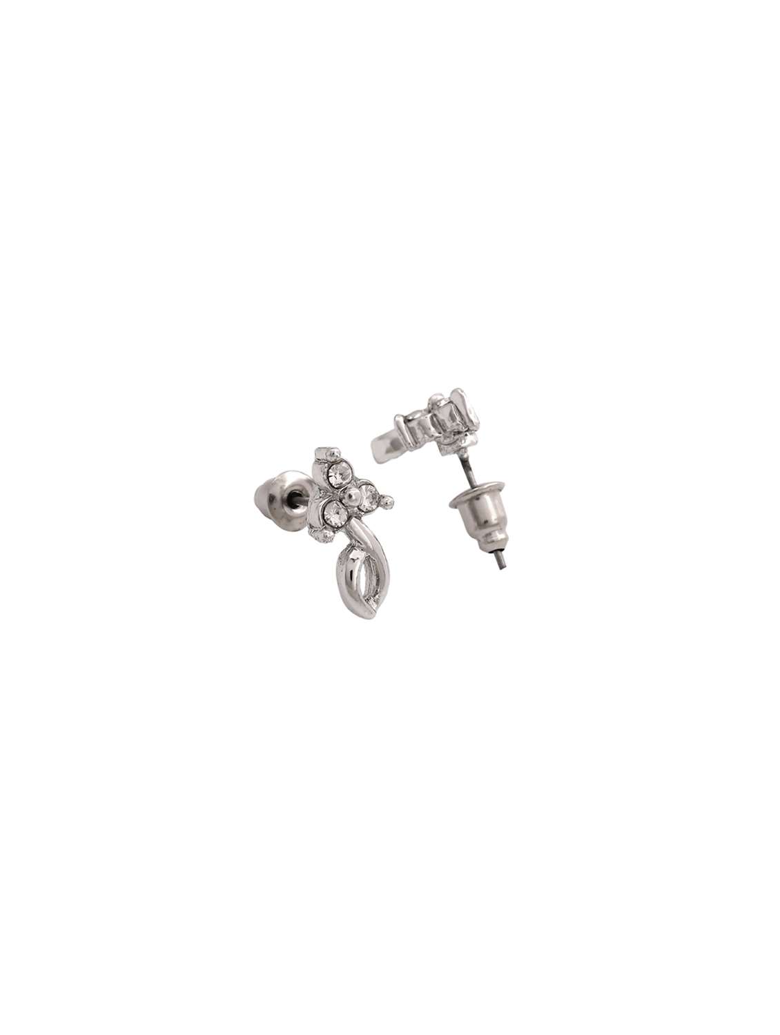 silver metal studs earring - 17542941 - Standard Image - 2