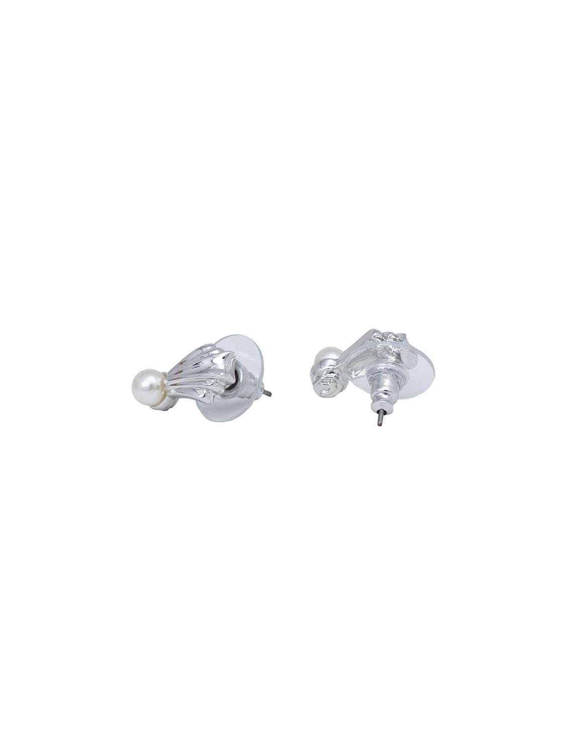 silver metal studs earring - 17542945 - Standard Image - 2