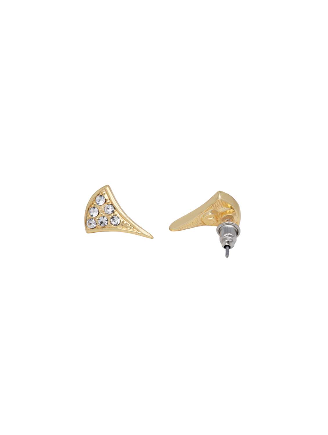 gold metal studs earring - 17542948 -  Standard Image - 2