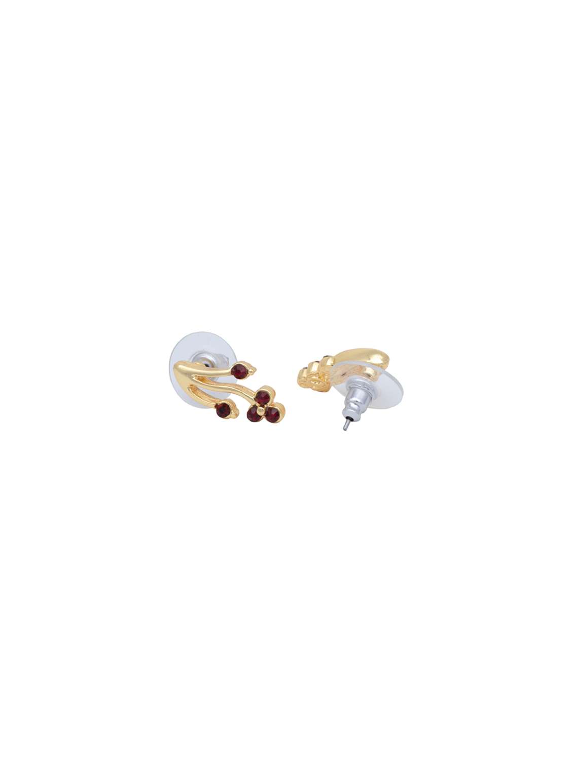 red metal studs earring - 17542957 - Standard Image - 2