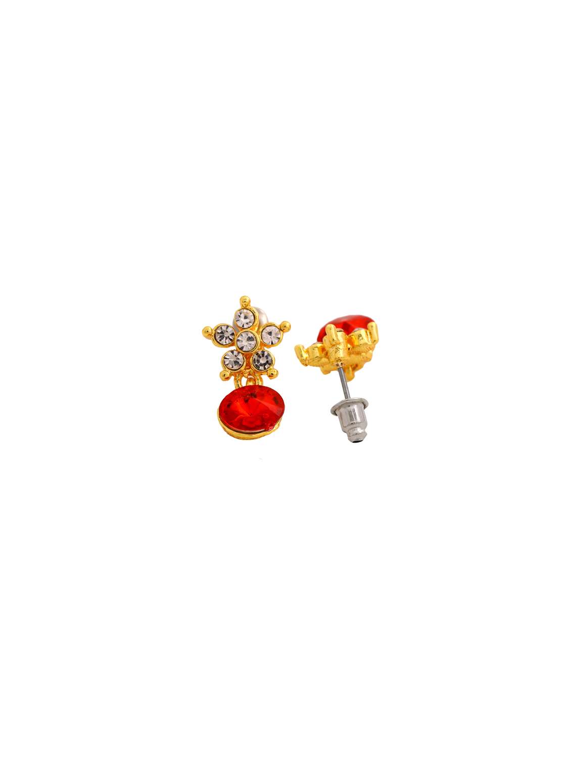red metal drop earring - 17542966 -  Standard Image - 2