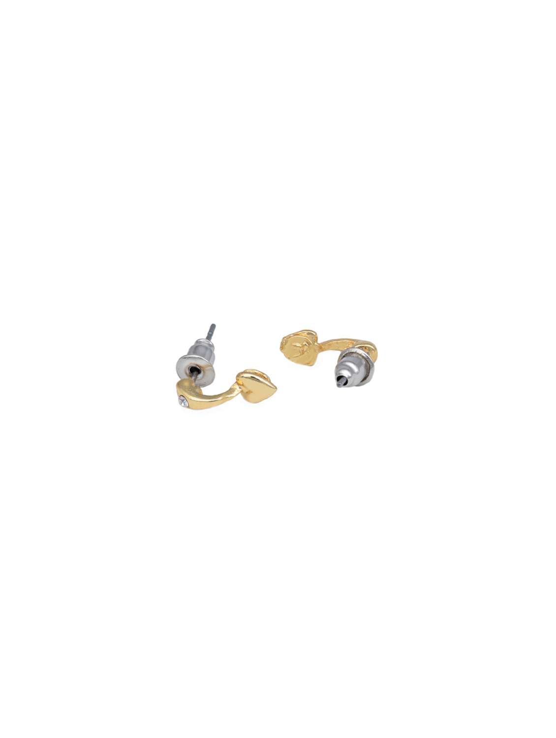 gold metal studs earring - 17542983 - Standard Image - 2