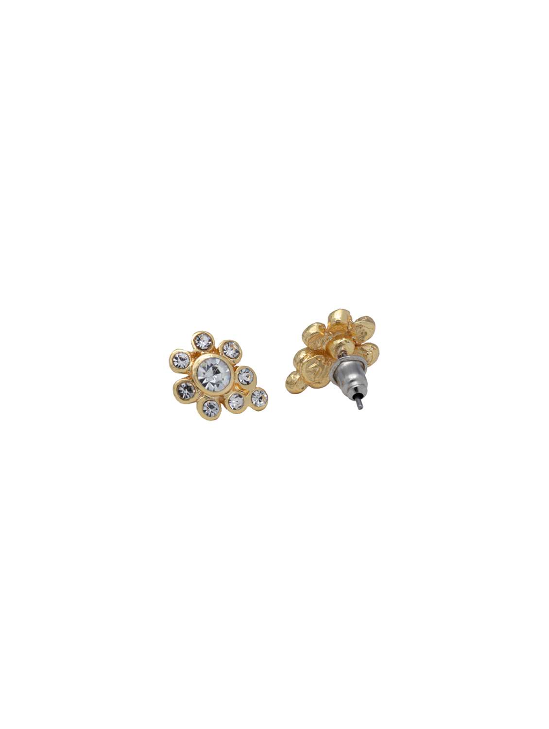 gold metal studs earring - 17542985 -  Standard Image - 2