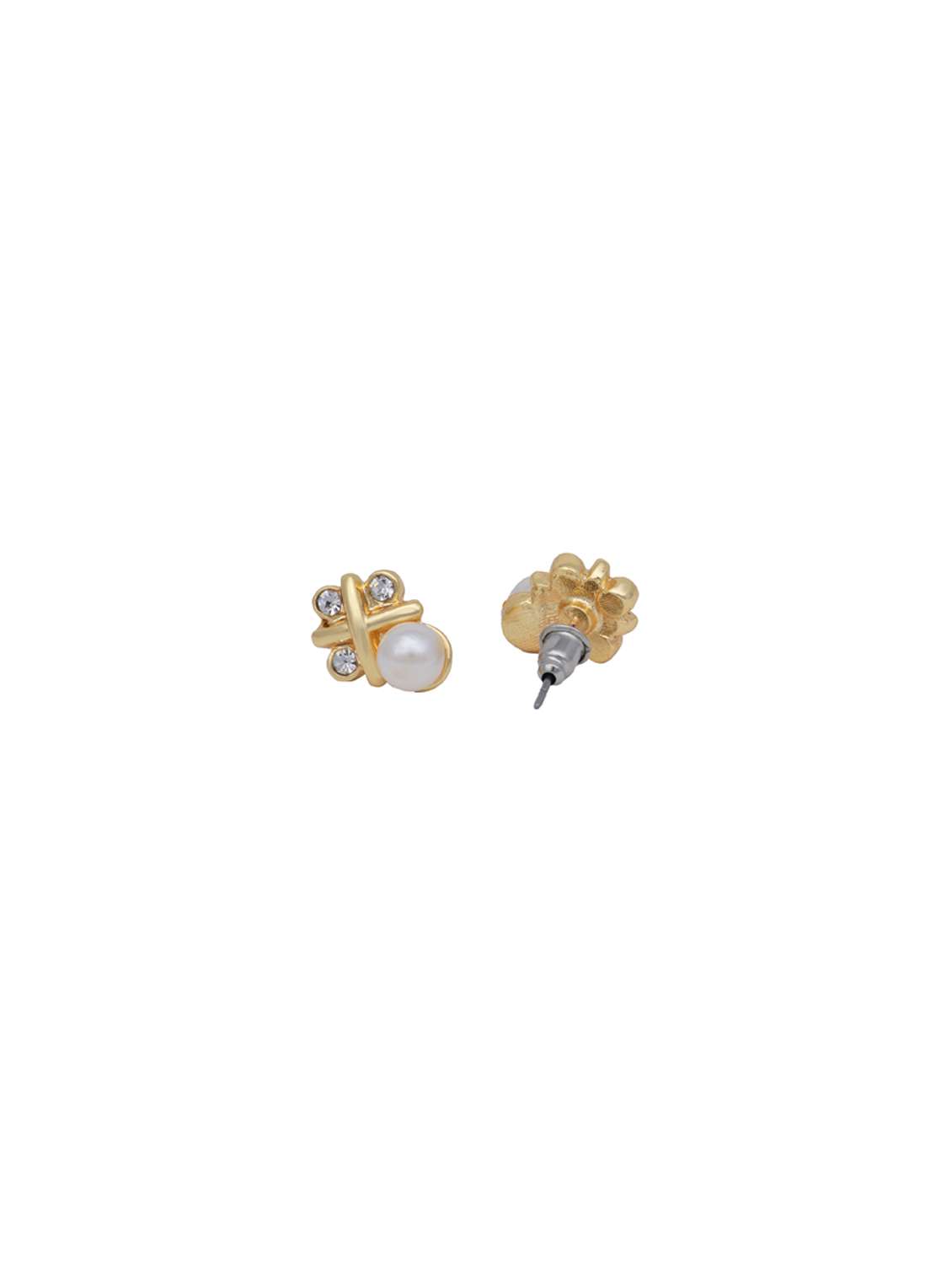 blue metal studs earring - 17543001 - Standard Image - 2
