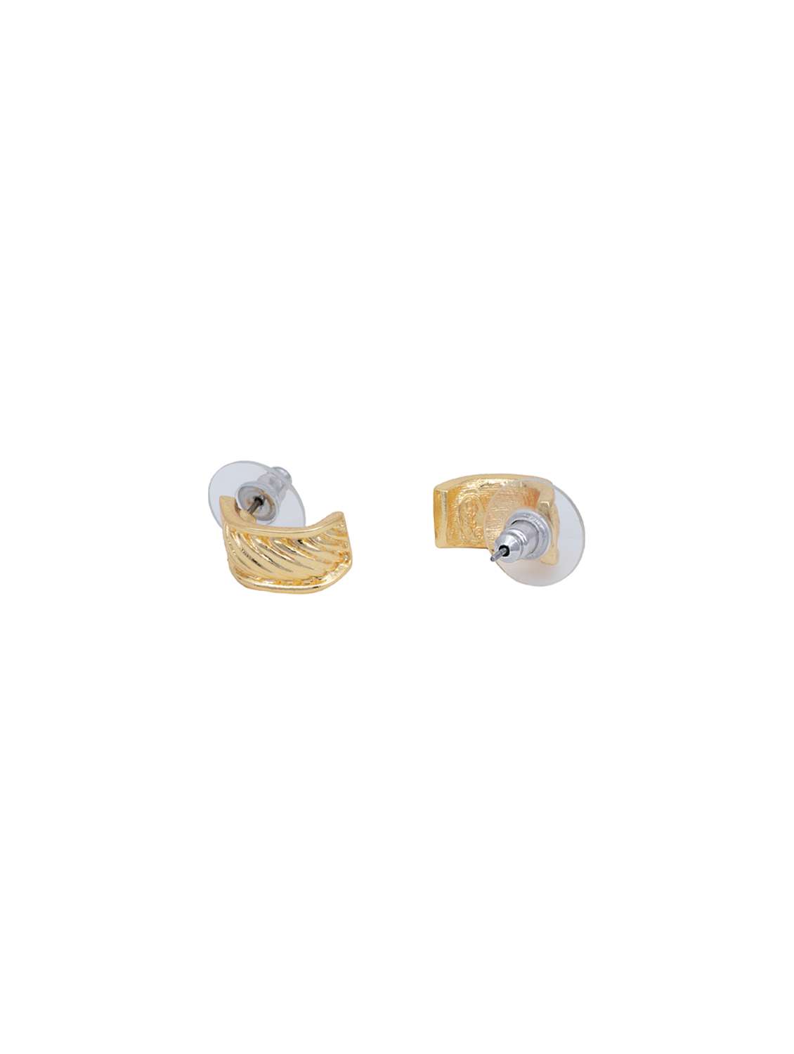 gold metal studs earring - 17543005 - Standard Image - 2