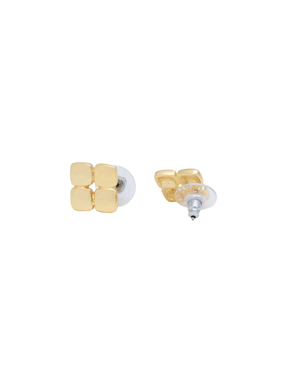 gold metal studs earring - 17543007 -  Standard Image - 2