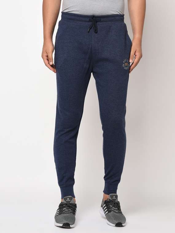 navy blue solid  jogger