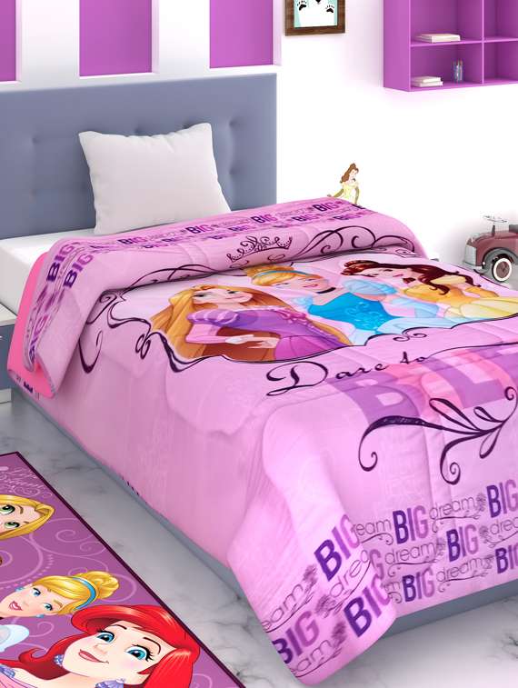 athom trendz disney princess  kids comforter 300 gsm 135x220 cm