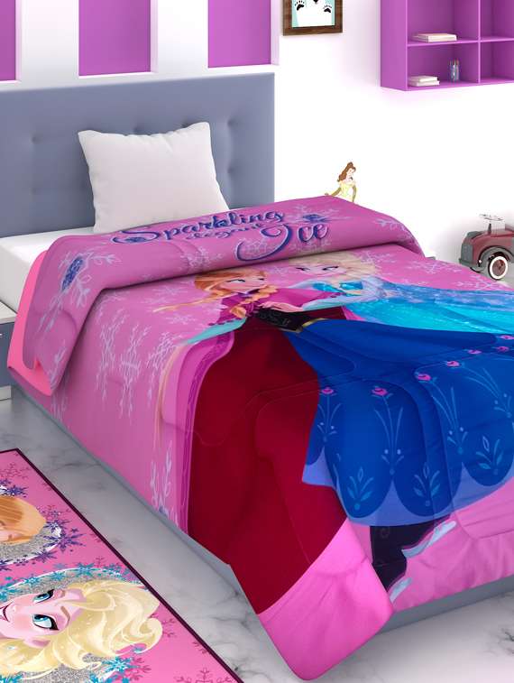 athom trendz disney frozen kids comforter 300 gsm 135x220 cm