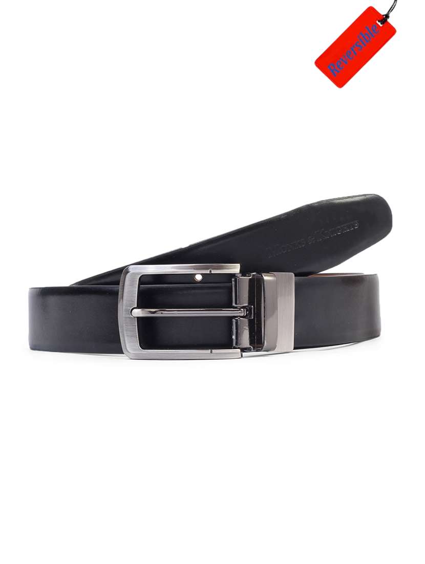 black leather belt