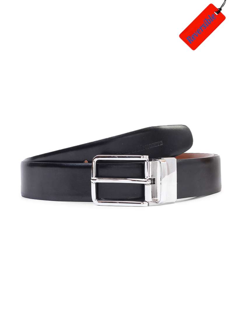 black leather belt
