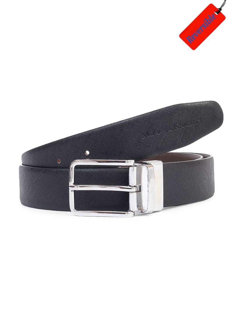black leather belt