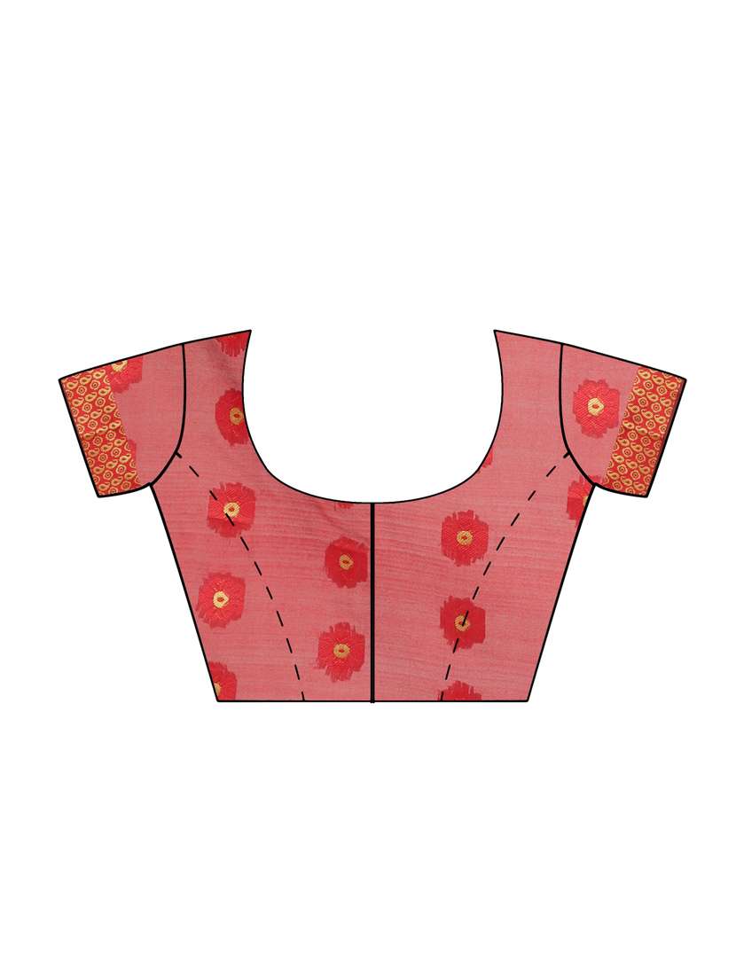 turquoise cotton blend banarasi saree with blouse - 17545830 -  Standard Image - 2