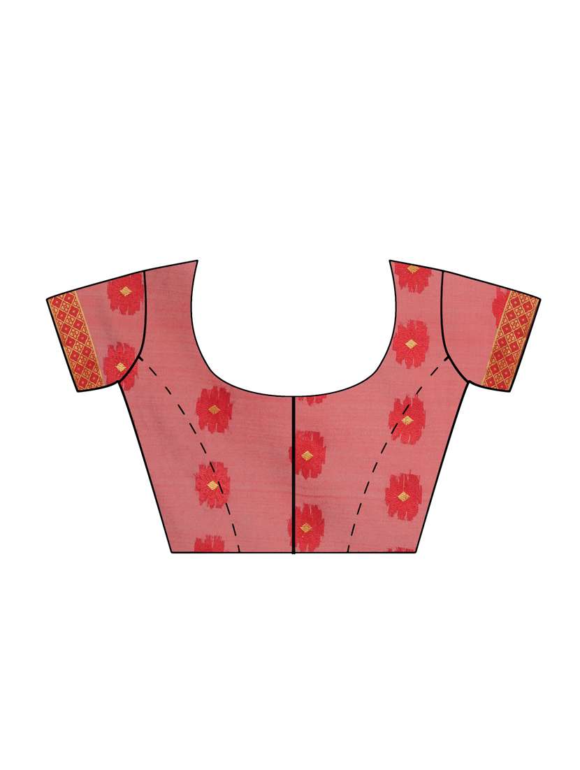 floral banarasi saree with blouse - 17545861 -  Standard Image - 2