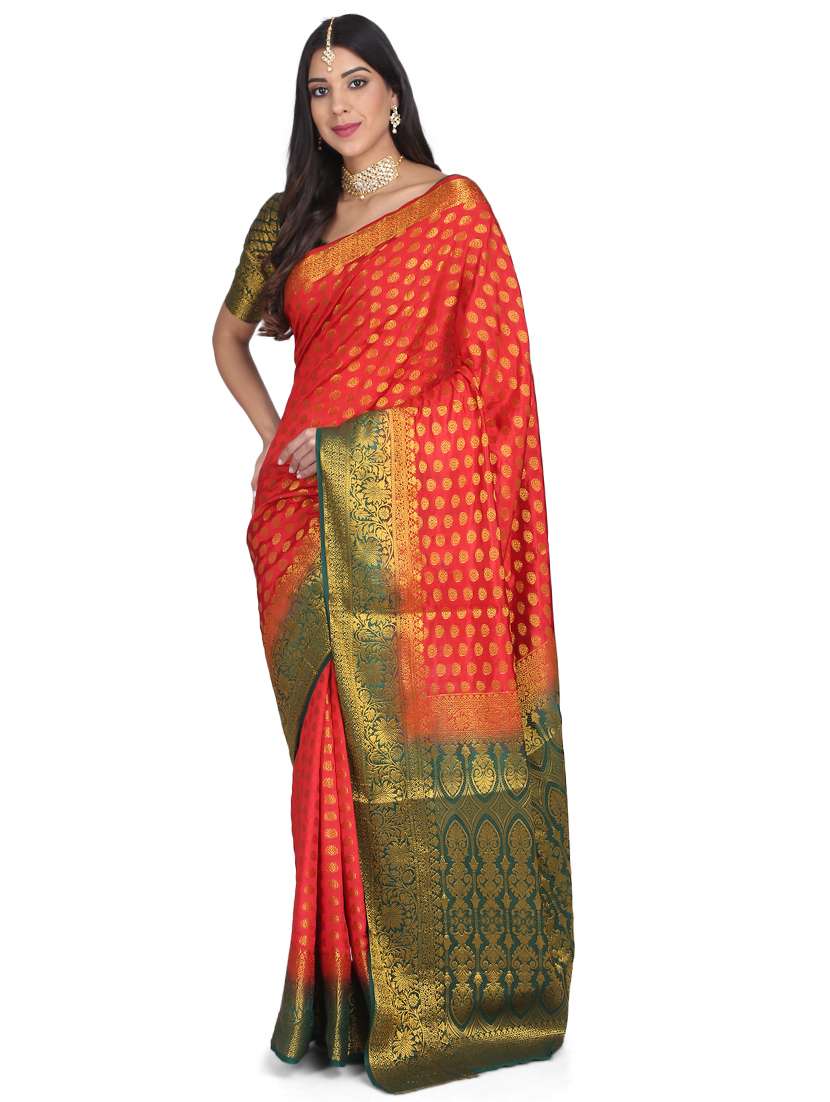 women's banarasi saree with blouse