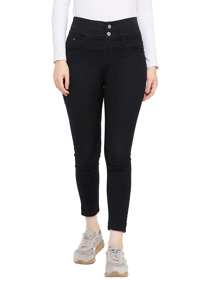black cotton jeans