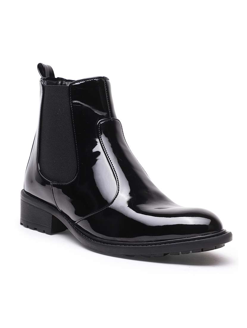 black ankle boot
