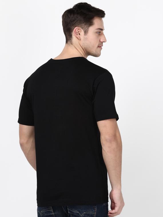 black solid t-shirt - 17548041 - Standard Image - 2